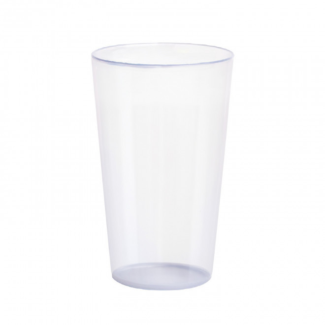 GOBELET PERSONNALISÉ RÉUTILISABLE QUADRI 30 CL 'CUP' - transparent givré