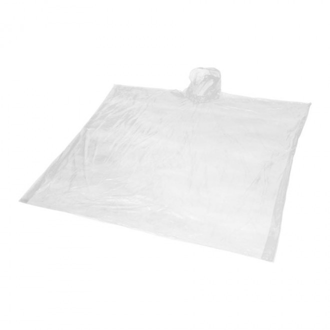 PONCHO PUBLICITAIRE TRANSPARENT 'HIGHLAND' RAPIDE 4 JOURS - blanc