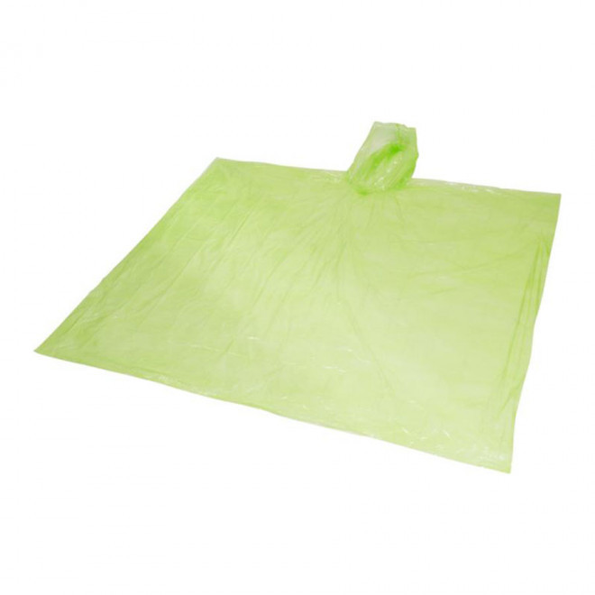 PONCHO PUBLICITAIRE TRANSPARENT 'HIGHLAND' RAPIDE 4 JOURS - citron vert