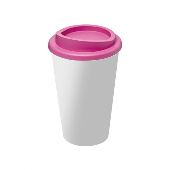 GOBELET PUBLICITAIRE ISOTHERME AMERICANO® QUADRI 'IBON' - magenta