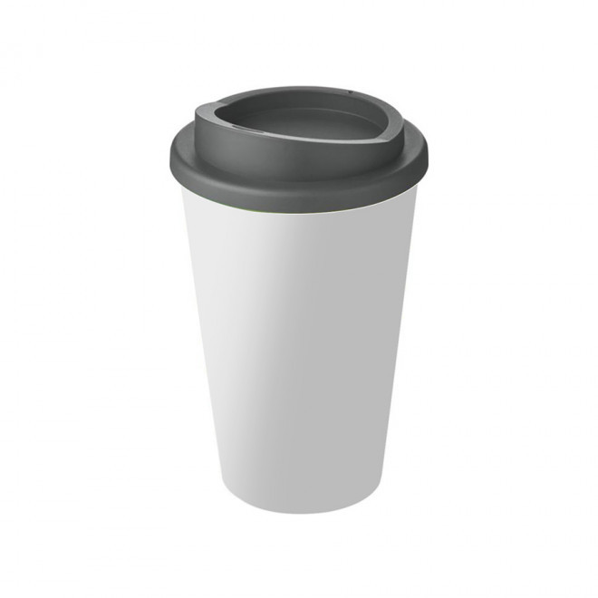 GOBELET PUBLICITAIRE ISOTHERME AMERICANO® QUADRI 'IBON' - gris