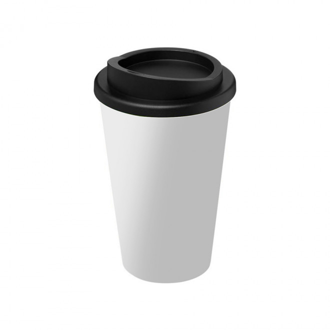 GOBELET PUBLICITAIRE ISOTHERME AMERICANO® QUADRI 'IBON' - noir