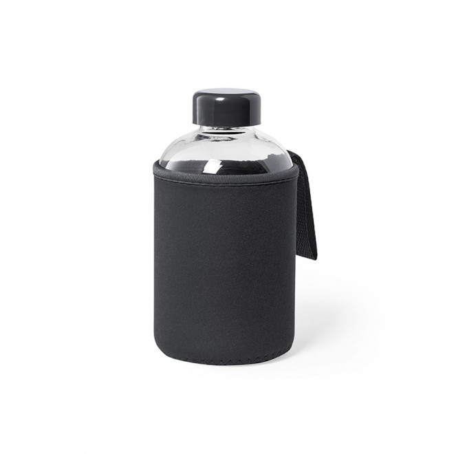 BOUTEILLE PUBLICITAIRE EN VERRE 600 ML 'BERTAH' - noir
