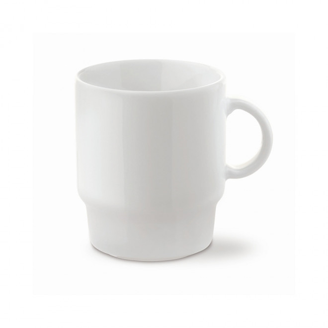 MUG PUBLICITAIRE EN PORCELAINE 250 ML 'SALIA EUROPE' - blanc