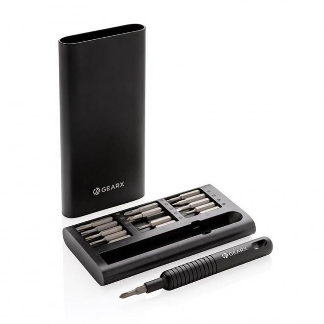 SET TOURNEVIS PUBLICITAIRE 31PCS 'TOURIX' - - noir