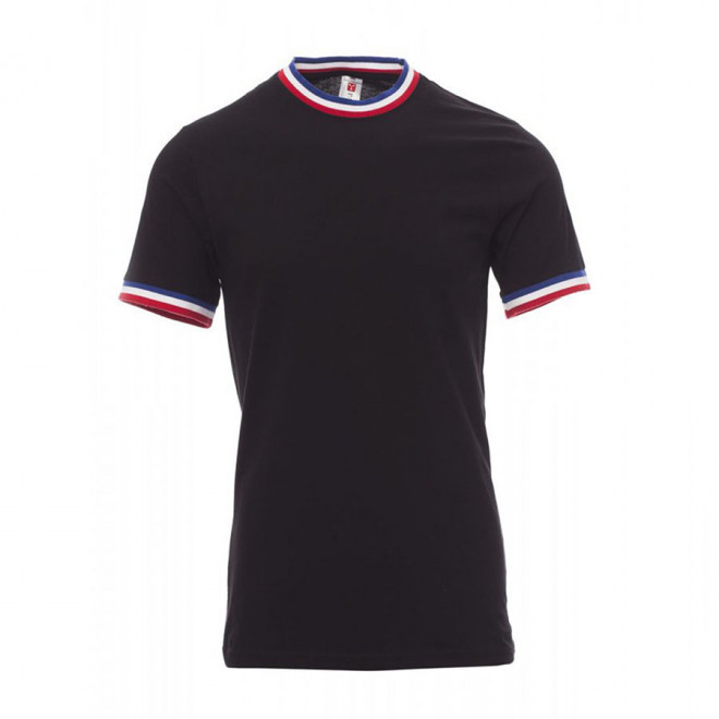 TEE-SHIRT PERSONNALISABLE FRANCE 'FRANCHI' - noir/france