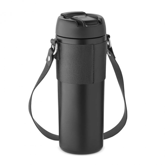 BOUTEILLE ISOTHERME PERSONNALISÉE NOMADE 700ML 'RAIAN' - noir