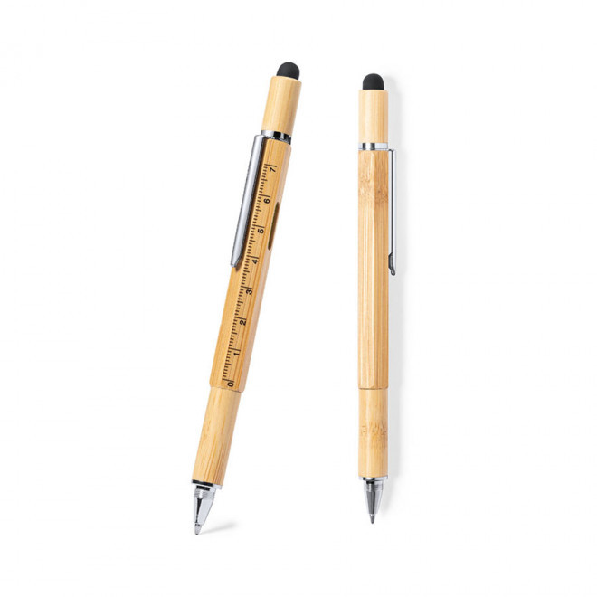 STYLO PERSONNALISABLE MULTIFONCTIONS BAMBOU 'SAURILO' - bambou