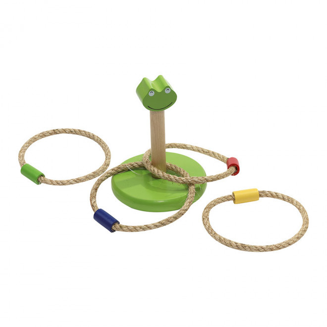 JEU D'ANNEAUX PERSONNALISE EN BOIS 'GRIGRIL' - multicolore