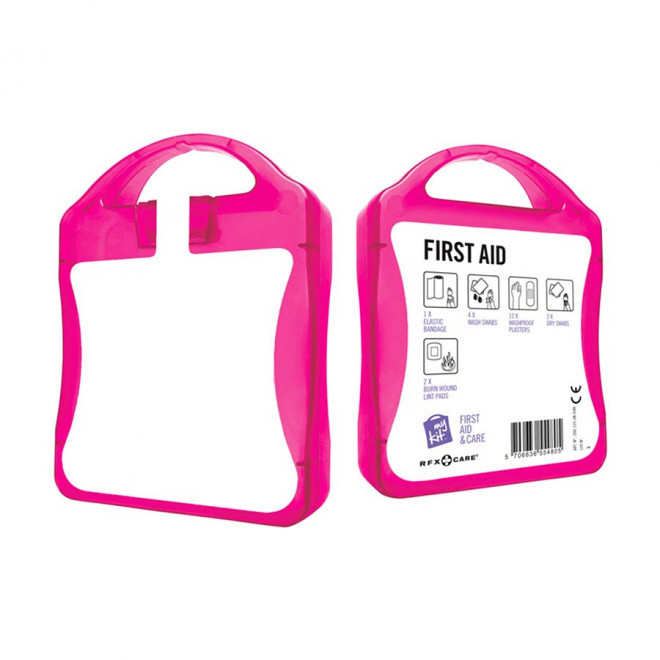 KIT DE SECOURS PUBLICITAIRE 'MY KIT PREMIERS SECOURS' - magenta
