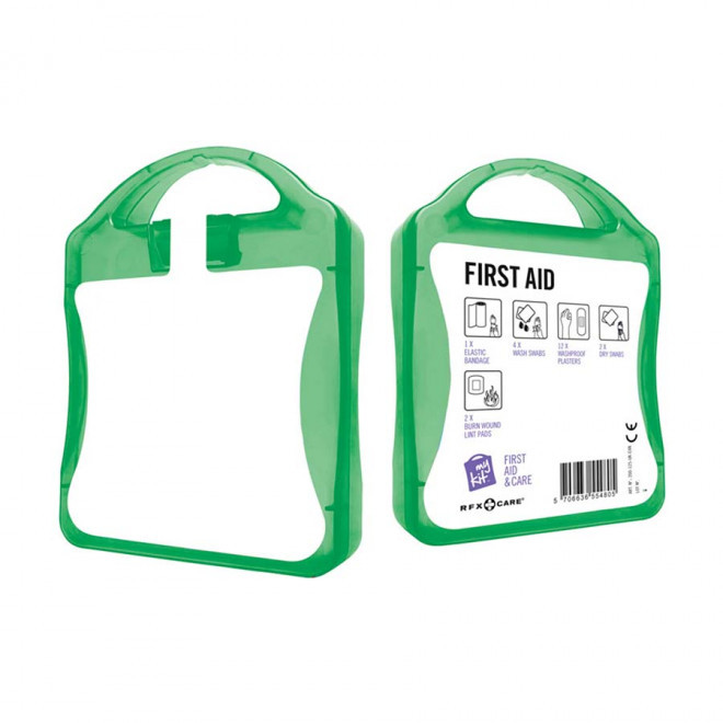KIT DE SECOURS PUBLICITAIRE 'MY KIT PREMIERS SECOURS' - vert