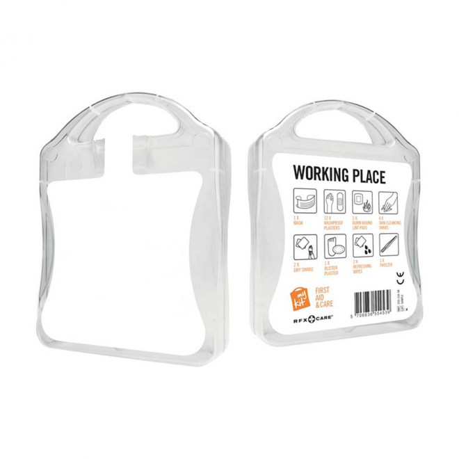 KIT DE SECOURS PUBLICITAIRE 'MY KIT TRAVAIL' - blanc