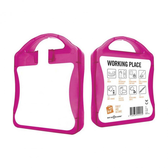 KIT DE SECOURS PUBLICITAIRE 'MY KIT TRAVAIL' - magenta