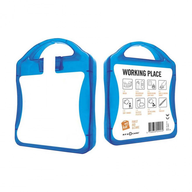 KIT DE SECOURS PUBLICITAIRE 'MY KIT TRAVAIL' - bleu