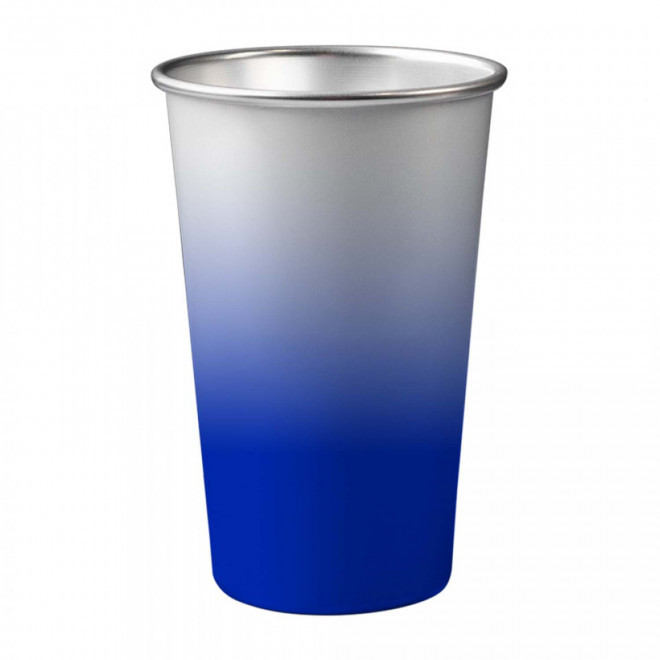 GOBELET MAGIQUE EN ALU RECYCLE 45CL PERSONNALISABLE 'DIVERTY' - bleu foncé
