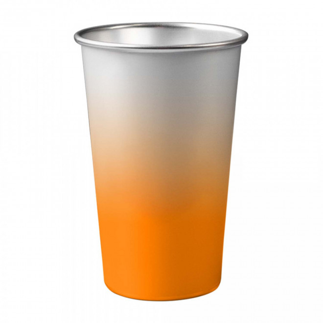 GOBELET MAGIQUE EN ALU RECYCLE 45CL PERSONNALISABLE 'DIVERTY' - orange