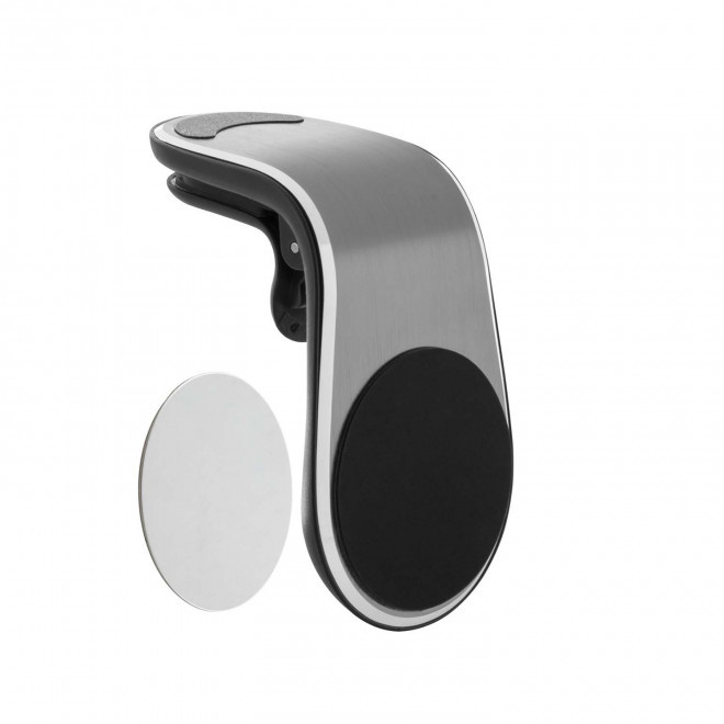 SUPPORT TÉLÉPHONE DE VOITURE PUBLICITAIRE 'CARTOK' - argenté