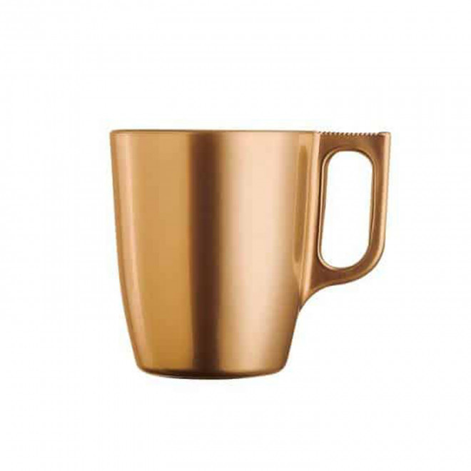 MUG EN VERRE MIF 250ML PERSONNALISABLE 'FLASHY' - neo gold