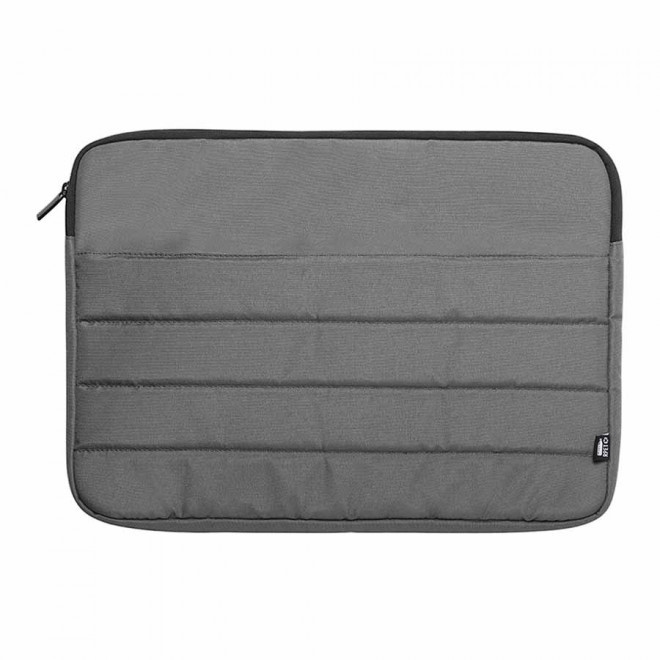 HOUSSE POUR ORDINATEUR PERSONNALISABLE EN RPET 'SIGA' - gris