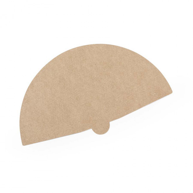 EVENTAIL PUBLICITAIRE EN CARTON 'TAMA' - marron