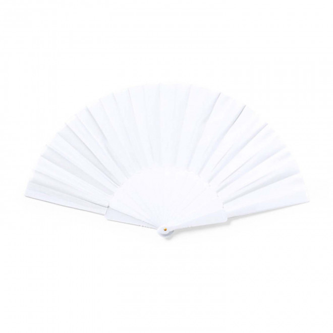 ÉVENTAIL PUBLICITAIRE EN RPET 'FANNY RPET' - blanc