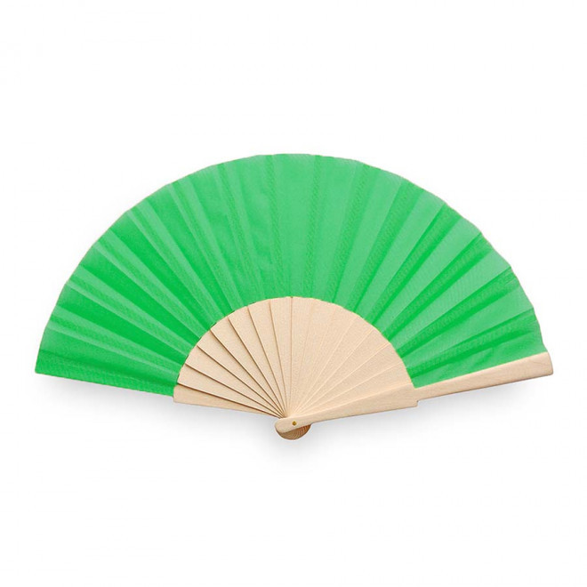 ÉVENTAIL PUBLICITAIRE EN BOIS 'FANNY WOOD' - vert