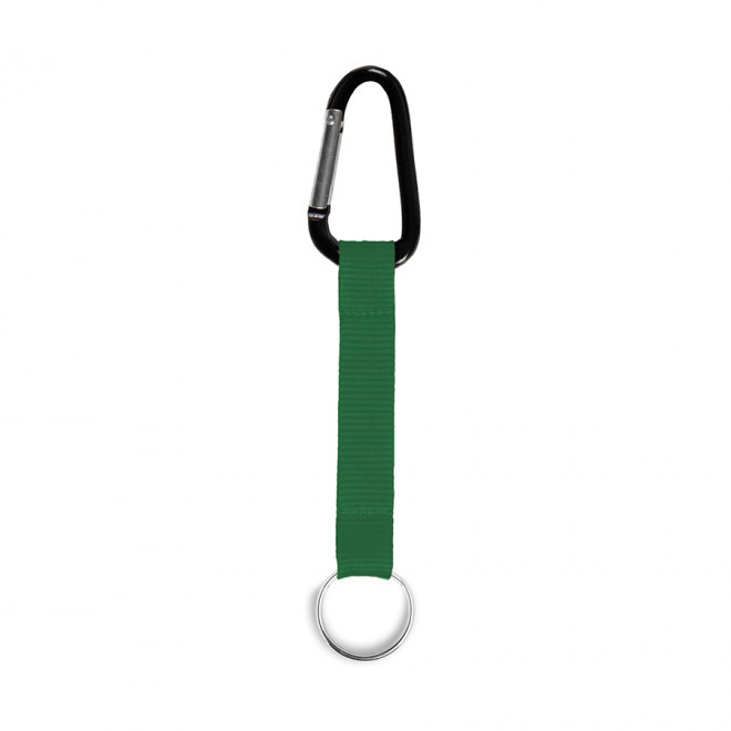 PORTE-CLÉS PUBLICITAIRE AVEC MOUSQUETON 'HOOKY' - vert foncé