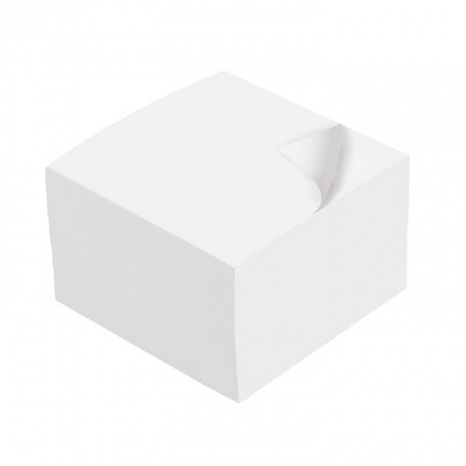 CUBE PAPIER 500 FEUILLES PERSONNALISABLE 'STRANA MINI'  - blanc