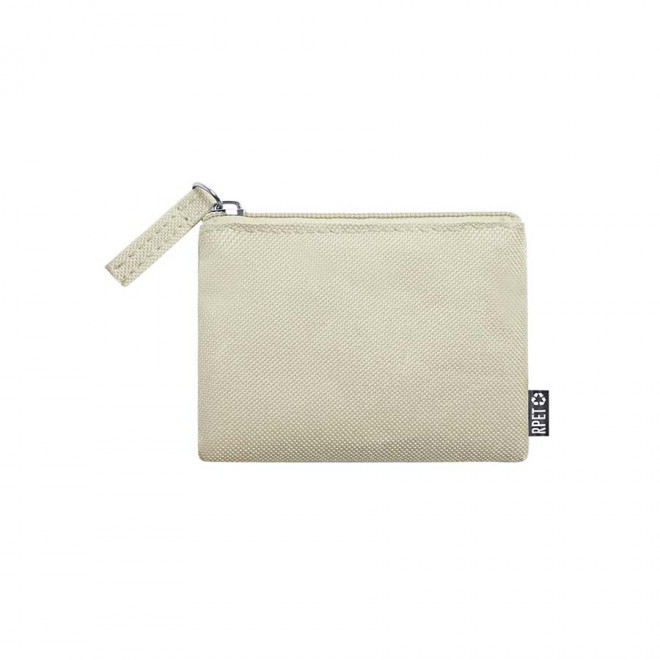 PORTE-MONNAIE PERSONNALISABLE EN RPET 'BLAZE' - beige