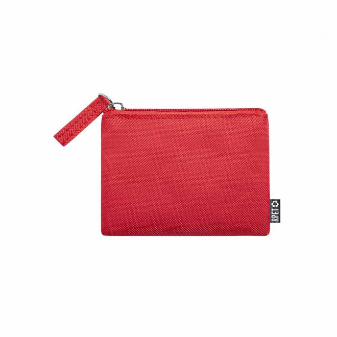 PORTE-MONNAIE PERSONNALISABLE EN RPET 'BLAZE' - rouge