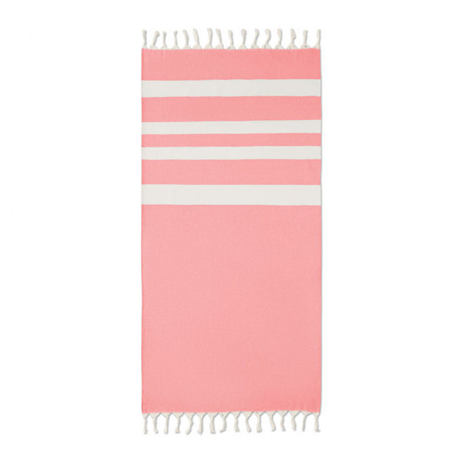 FOUTA PERSONNALISÉE 'HORTENSE 140' - rouge