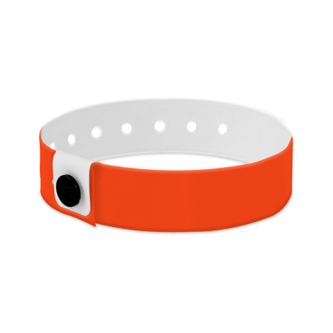 BRACELET PERSONNALISÉ EN VINYLE 'PUNCHY'  - orange