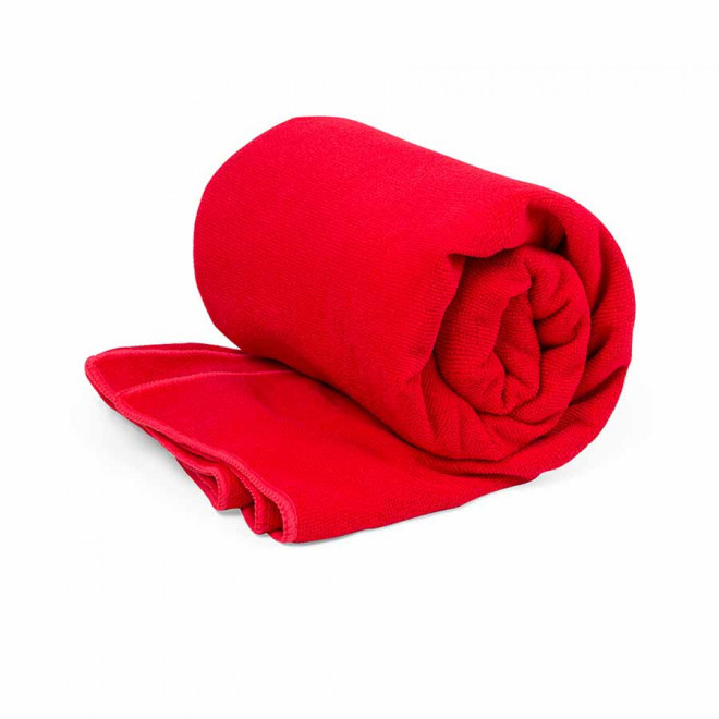 DRAP DE BAIN PUBLICITAIRE 90x170 'DULLA'  - rouge