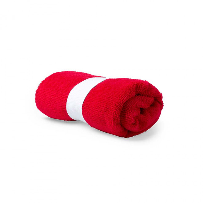 SERVIETTE PERSONNALISABLE 40x90 'DULLA' - rouge