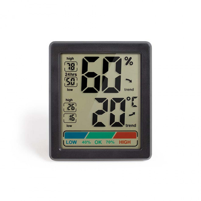 THERMOMÈTRE PUBLICITAIRE LIVOO® 'THERGRO'  - noir