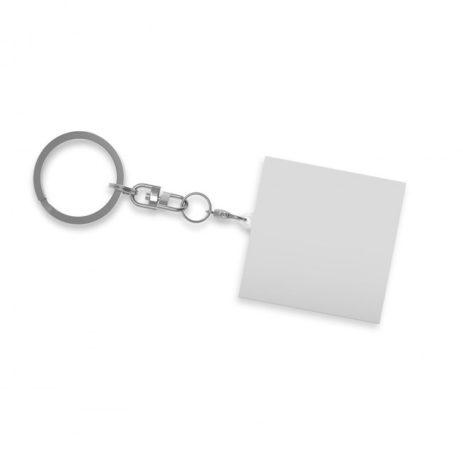 PORTE-CLÉS PUBLICITAIRE RIGIDE SUR MESURE 'MAKLY' - carré