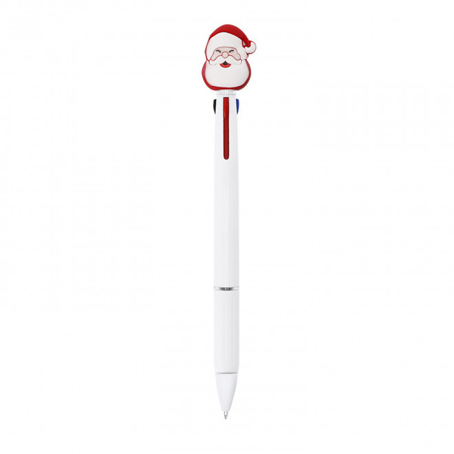 STYLO MULTICOLORE PERSONNALISABLE 'XMAS' - rouge