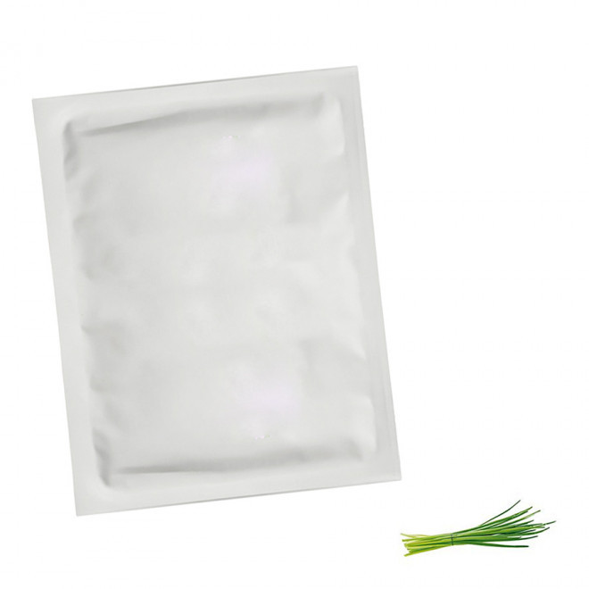 SACHET DE GRAINES PERSONNALISABLE EN QUADRI  'PLANTAI M' - ciboulette
