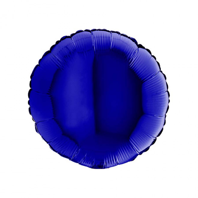 BALLON PERSONNALISÉ EN MYLAR 'MYLA ROND' - bleu foncé