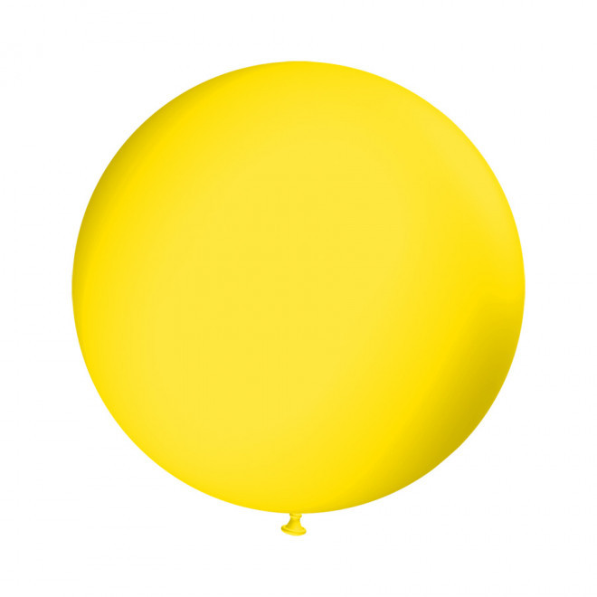  BALLONS DE BAUDRUCHE GÉANTS PERSONNALISÉS 'LUFTA' - jaune
