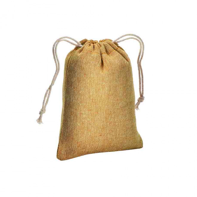 POCHETTE PERSONNALISÉE EN COTON 'SAKOULA RECYCLÉ' 150 GR/M² - jaune