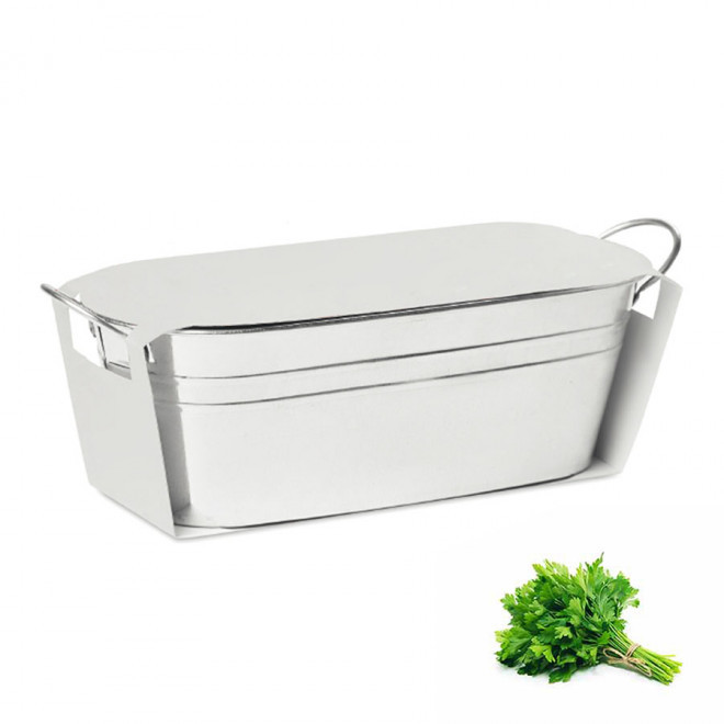 BAC A PLANTES PUBLICITAIRE 'BACAN BLANC' - persil