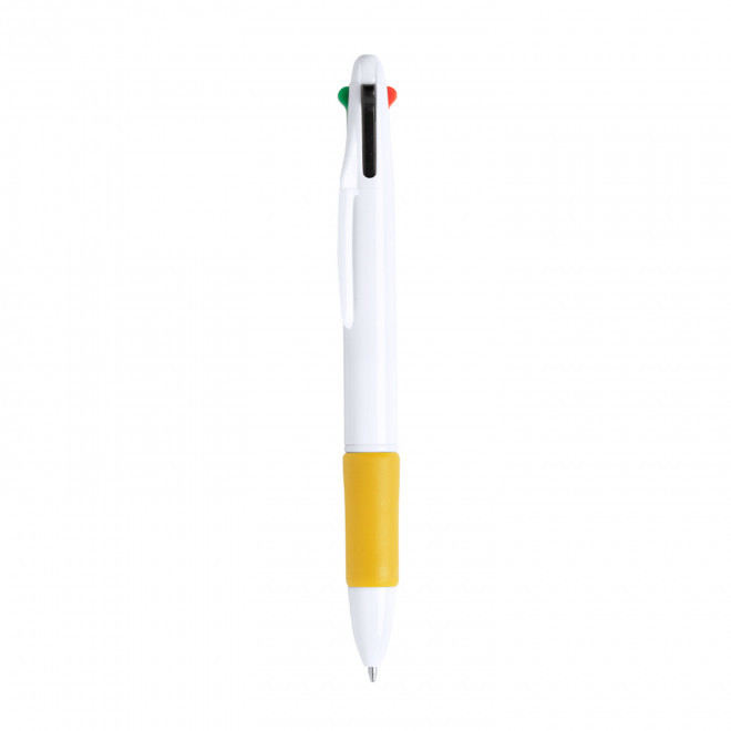 STYLO PUBLICITAIRE 4 COULEURS 'OCTUS' - jaune
