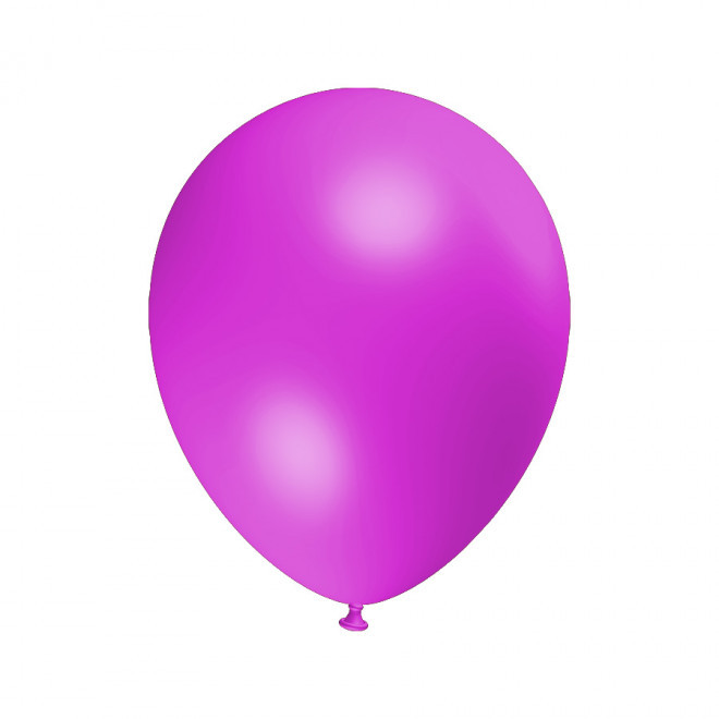LOT DE 100 BALLONS PERSONNALISÉS 25CM 'LUFT MÉTAL' - fuchsia