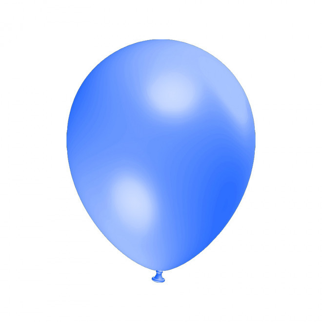 LOT DE 100 BALLONS PERSONNALISÉS 25CM 'LUFT MÉTAL' - bleu clair