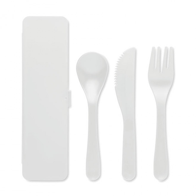 SET DE COUVERTS PUBLICITAIRE 'COUVPI' - blanc