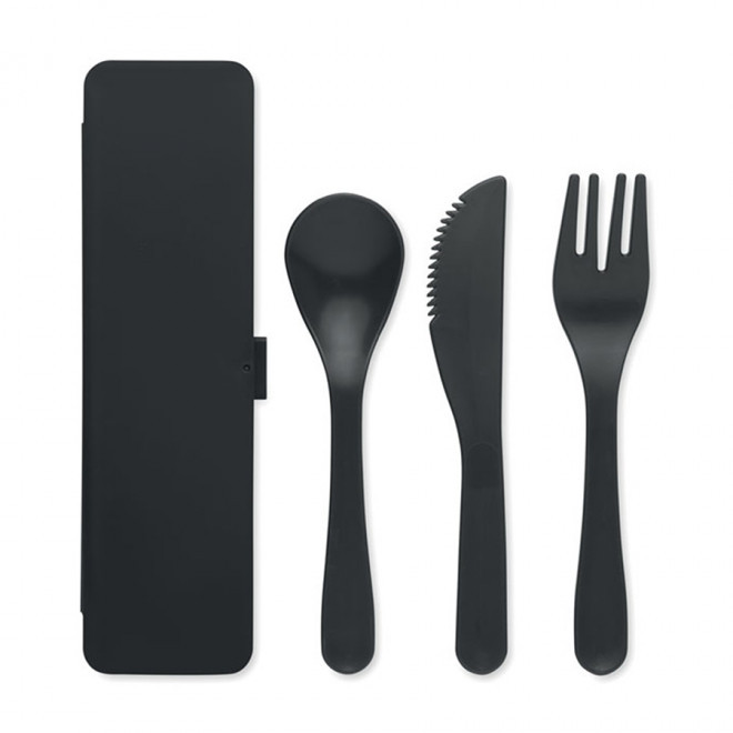 SET DE COUVERTS PUBLICITAIRE 'COUVPI' - noir