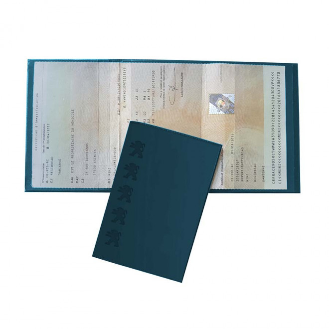 PORTE CARTE GRISE PUBLICITAIRE AVEC INCRUSTATION 'AVAM' - avocat