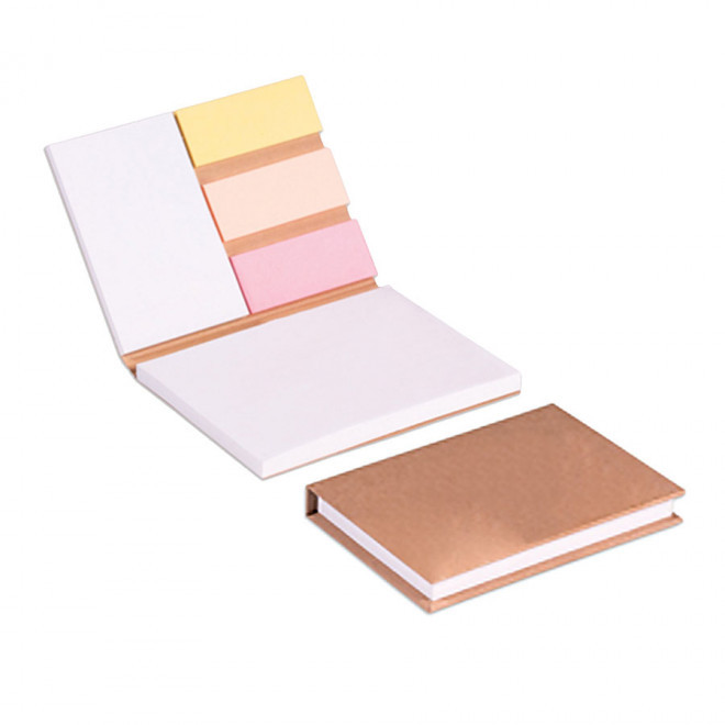 BLOC-NOTE PUBLICITAIRE SOUPLE RECYCLEE 'SOUPLY' - naturel