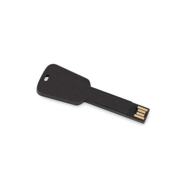 CLE USB PUBLICITAIRE EN FORME DE CLÉ 'KEYFLASH' 2GO A 16GO - noir
